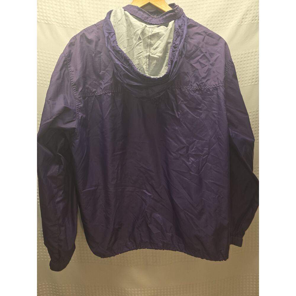 Liz Claiborne purple Acadia anorak windbreaker jacket small stain - Picture 8 of 10